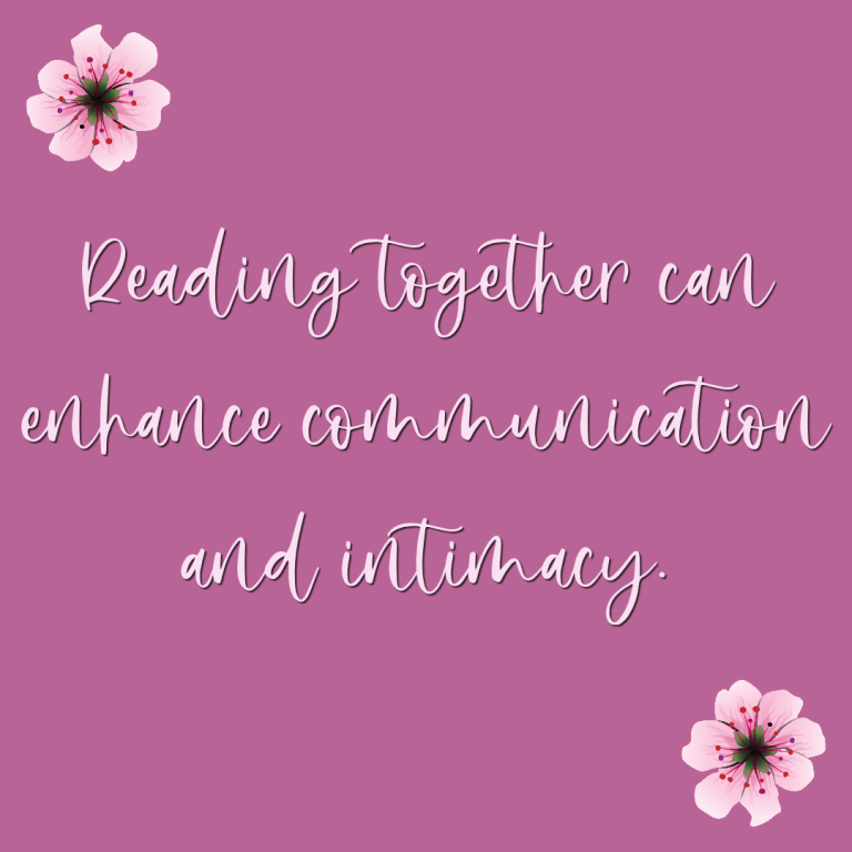 Romance novels are a way to connect with your partner. (3)
